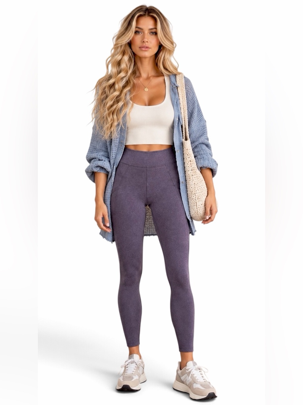 Lululemon – Soft Sueded High-Rise Tight 25” Pocket Leggings – Nightfall – Sz. 4